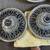 Vintage Crossed Flags Wire Hubcaps 1 thumbnail