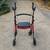 Upright Rollator Standing Up Rolling Walker LG Wheels, Padded Armrests 3 thumbnail