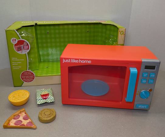 Just Like Home talking MICROWAVE OVEN -- realistic toy 1