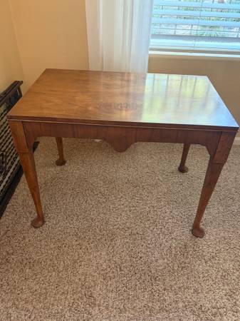 Walnut rectangular side/occasional table 1
