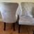 NEW 2 - Chairs Plush Gray Silver Nail Head Trim Dark Wood Legs EACH... 6 thumbnail