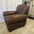 Brown Genuine Leather Club Chair Calia Made in Italy Armchair 40”W 5 thumbnail