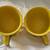 Fiesta ware Sunflower Yellow Tea Cups & Saucer Vintage. Good Condition 6 thumbnail