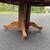 Antique 48” square expanding tilt top oak dining table 7 thumbnail