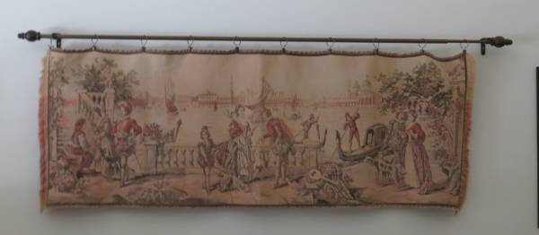 ANTIQUE TAPESTRY - 17th CENTURY VENICE SCENE 1