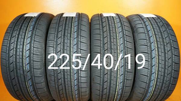 4New tires 225/40/19 llantas nuevas 1
