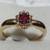 NEW 14K RUBY & DIAMOND RING 5 thumbnail