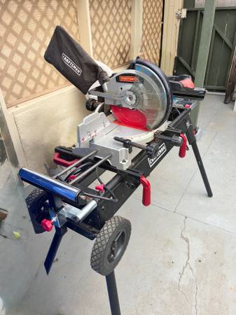 Craftsman 10” compound miter saw with stand 1