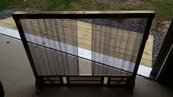 Fire Place Screen with Andirons 1