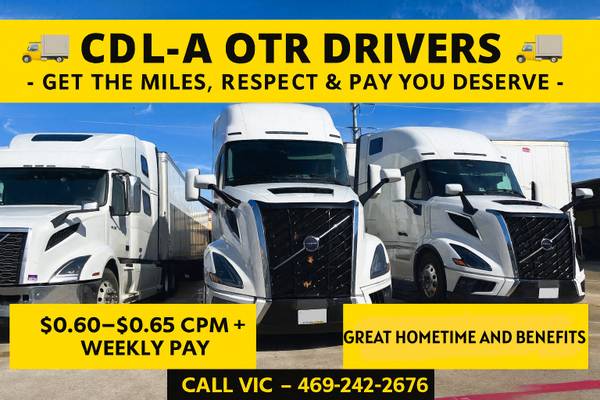 🚚 CDL-A OTR DRIVERS — GET THE MILES, RESPECT & PAY YOU DESERVE 🚚 1