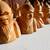 CHESS SET old AFRICAN hand carved wood 8 thumbnail