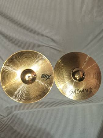 SABIAN B8X 14 INCH HIHAT CYMBALS EXCELLENT 1