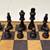Vintage Dark Wooden Chess Casing W/Tan & Dark Wine Wooden Players 8 thumbnail