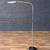 Mid-Century Modern Chrome Gooseneck Reading Floor Lamp w/ Iron Base, c 1 thumbnail