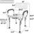 Vaunn Shower Chair Bath Seat with Padded Arms 4 thumbnail