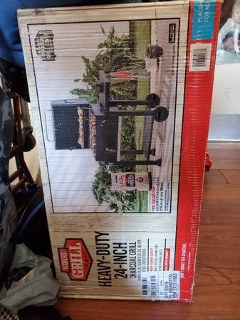 Charcoal Grill 24" heavy duty plus Grill Cover 1