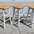 3 Wood Sturdy Bar Stools 5 thumbnail