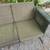 Vintage mid century modern patio porch glider with cushions 6 thumbnail