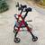 Upright Rollator Standing Up Rolling Walker LG Wheels, Padded Armrests 1 thumbnail
