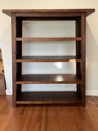 Solid wood bookshelf 1