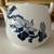 Vintage Japanese Teapot White with Blue Flowers Strainer Bamboo Handle 5 thumbnail