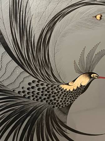 Gorgeous 45x 31 HISASHI OTSUKA Hand Signed Dated in Gold Ink