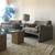 Cork & Brass Coffee Table With Glass Top, 1970 3 thumbnail