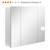 White Rectangular Medicine Cabinet with Mirror and Adjustable Shelves NEW IN BOX 2 thumbnail