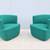 Modern Coalesse Joel Blue Swivel Lounge Chairs by Walter Knoll, a Pair 2 thumbnail
