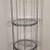 Large tall Wrought Iron 4 tier circular stand,c/w glass shelves 4 thumbnail