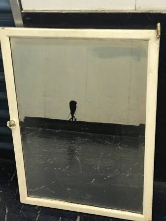 VINTAGE PRE-WAR MED CABINET MIRROR DOORS 1