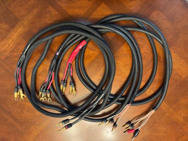 Z2 Biwire Speaker Cables Pair + Center Channel 1