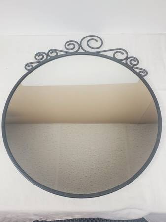 Ikea Ekne Round Mirror with Black Trim #21174 1
