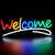 LIKE NEW LED Neon Welcome Wall Sign Cute USB Powered Night Light 3D 2 thumbnail