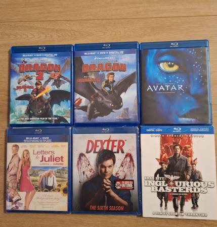 Blu-ray Movies New and Used - cds / dvds / vhs - by owner - craigslist