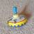 Vintage Metal Circus Train Themed Spinning Top Made by Ohio Art 2 thumbnail