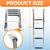 Boat Ladder 4 Step,Stainless Steel Telescoping Pontoon Swim Boarding L 2 thumbnail