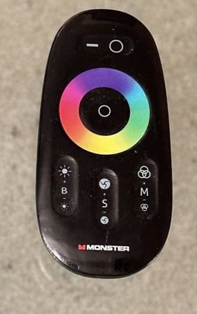 MONSTER 190715-00 Illuminessence LED Lighting RF Remote Control Unit 1