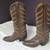 Tony Lama Cowboy Boots, Vintage 1978, Choc Brown, 5 1/2 B, Run Large 1 thumbnail
