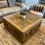 Modern Geometric Solid Carved Wood Coffee Table - NW 1 thumbnail