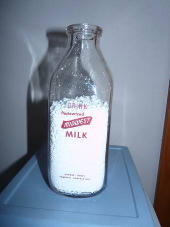 Vintage Midwest Dairy Milk Bottle 1