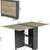 FOLDABLE DINNING TABLE with LEATHER STOOL CHAIR 4 thumbnail