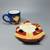 NWT Certified Int'l Becca Barton Christmas Santa Claus Dish Set 4 thumbnail