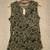 NWT Banana Republic Factory Floral Olive/Blk Sleeveless V-Neck Top SM 1 thumbnail