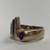Art Deco Style 14kt YG Band w/ Diamonds & Garnets 3 thumbnail