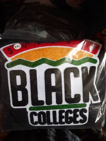 "Support Black Colleges" Hooded Sweatshirts Orange or Black Men's Size XXL New, 1