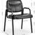 Leather Office Chair, 4-Pack, Black 2 thumbnail