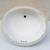 White Undermount Oval Bathroom Sink (19.25”x 16.5”) w/ Front Overflow 1 thumbnail