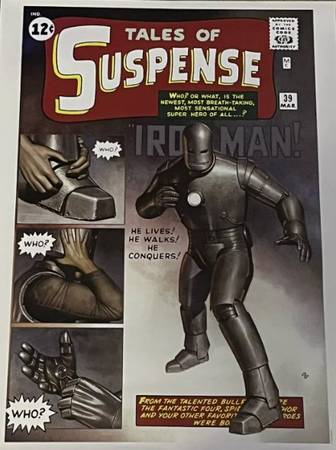 Marvel Iron Man First Appearance 18x24 & The Mandalorian 27x40 Posters 1