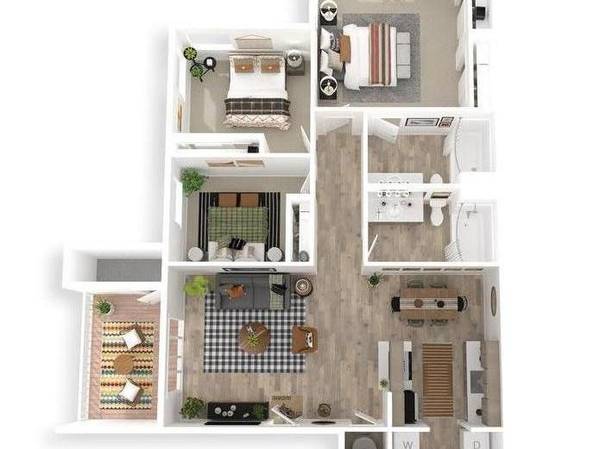 $1,665 / 2br - 907ft2 - Luxurious Living in 2 BR/2 BA Home with Sparkling Pool63777384976003121